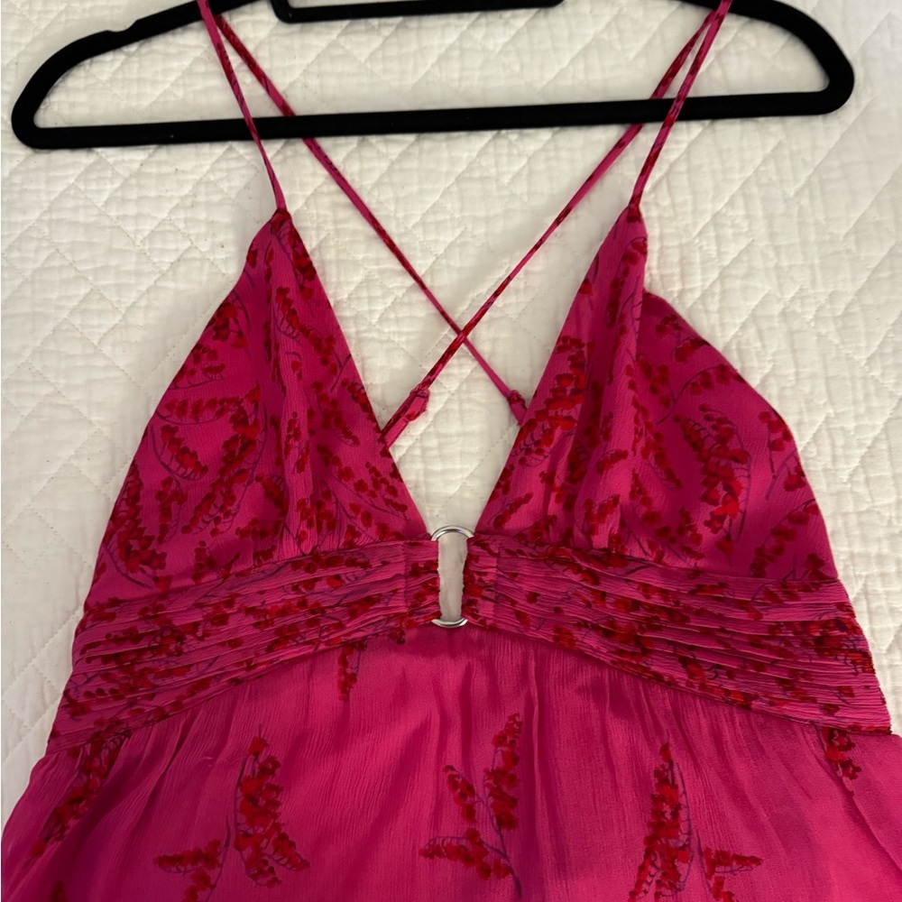 BA&SH fushia dress L worn twice
